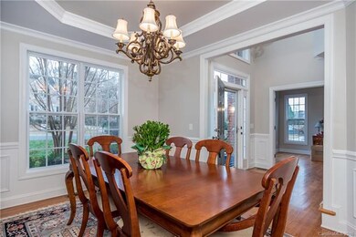 Dining Room with Beautiful Trey Ceiling, Molding, 