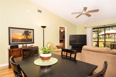 Dining Room and Living Room overlooking Private Pa
