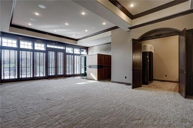 Part of the master addition, this room boasts boxe
