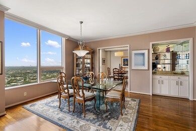 View of the dining room.