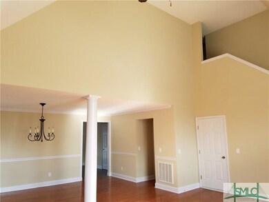 Open great room with soaring ceilings!