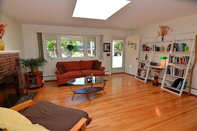 Living room with beautiful hardwood...