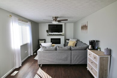 Family room located right off of the kitchen.