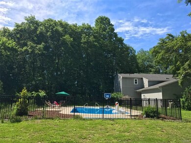 Back yard, pool area