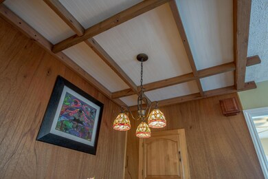 Ceiling in dining nook