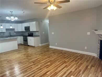 Living area to kitchen