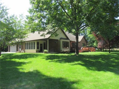 Beautiful setting with a very private back yard.  