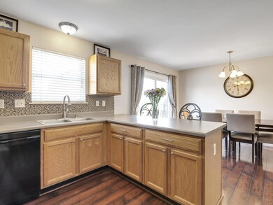 Roomy kitchen for cooking, dining and access to th