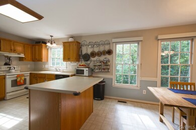 Spacious kitchen with a convenient center island