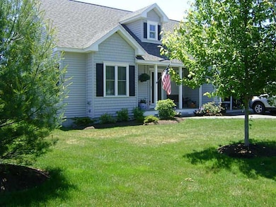 Exterior Front. Small front porch...