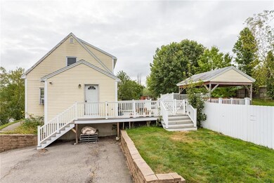 Fenced yard and gated deck for...
