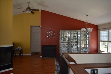 Beautiful open floor plan with vaulted ceilings an