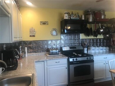 Lots of counter space in this large kitchen.