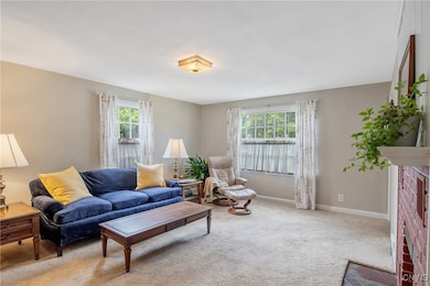   Spacious living room will fit all your furniture