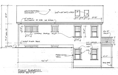 Duplex Right Elevation Drawing