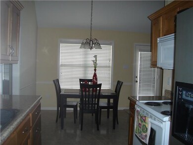 Spacious dining area in kitchen