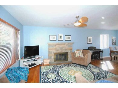 Living Room. Sunny living room with hardwood floor