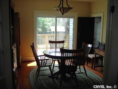 Dining Room. Walk out to deck and view of back yar