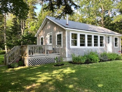 Water side of cottage.