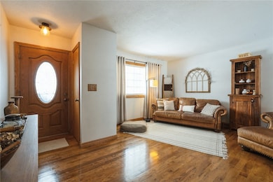 foyer & liing room - wood floors