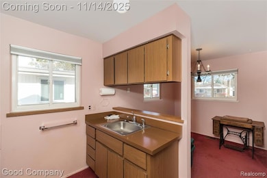Kitchen view to  Dining Room