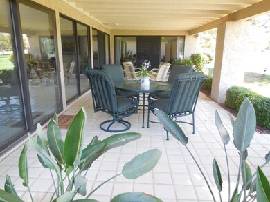 Covered patio for entertaining elegance.