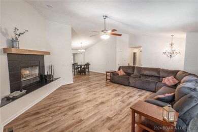 Upstairs living area.