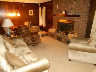 Living room with dining adjacent.