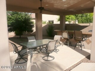 Backyard Ramada/BBQ Area