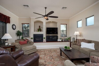 Family Room Includes A Fireplace
