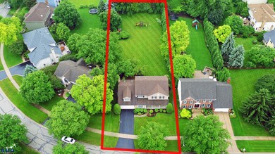 Aerial overhead view