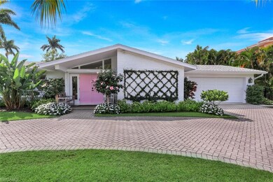 Single story home with a garage