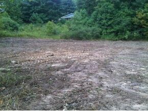 Prepared acreage to build