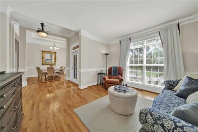 Formal living room currently used as den, with 9ft
