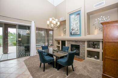 Formal Dining Room with Fireplace