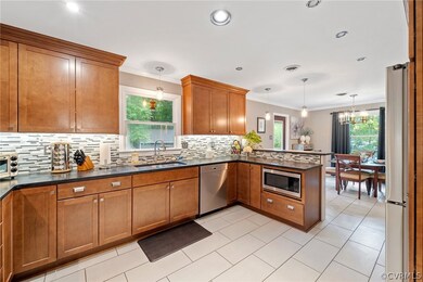 Solid wood cabinets ceramic tile built in microwav