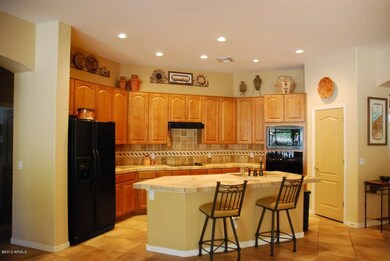 Kitchen w.custom tile backsplash and top
