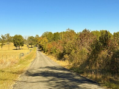 View of dirt / gravel road featuring a view of rural / pastoral area
