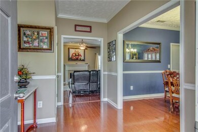 Great entry foyer accented with hardwood flooring.