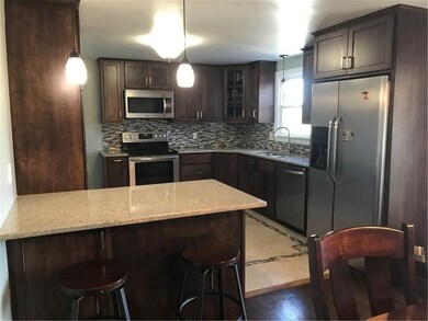 Very bright and open concept kitchen/dining area. 