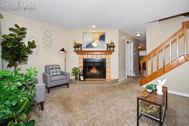 Cozy gas fireplace