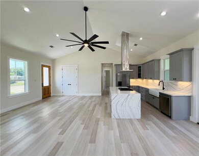 View of Kitchen & Living Room