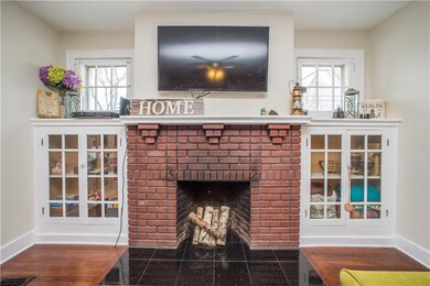 Awesome fireplace with custom built-ins
