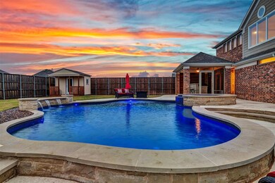 Warmer weather is already here and you will be set with this incredible 26,000 gallon sparkling pool with jacuzzi tub and waterfalls! LED lights illuminate the water in your choice of colors.