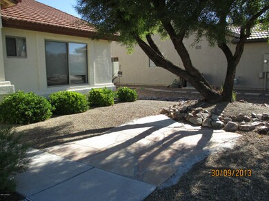 front w/extended patio area