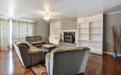 Living Area with fireplace