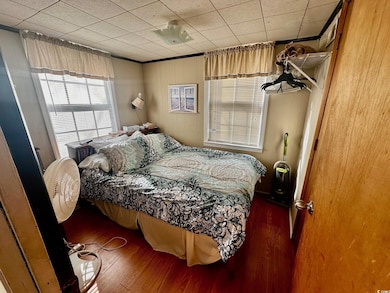 Bedroom featuring dark hardwood / wood-style floor