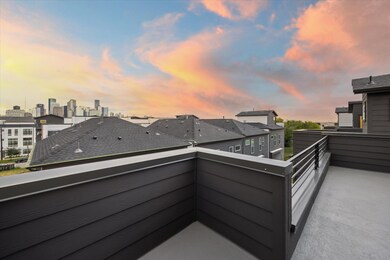 Roof terrace view from 1106 Palmer