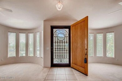 Foyer with Oversized Doors