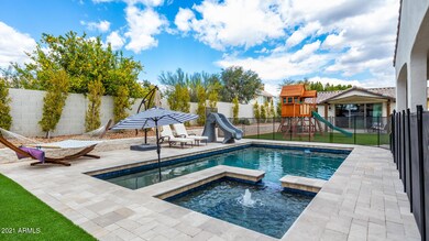 Stunning Pool and Travertine Decking